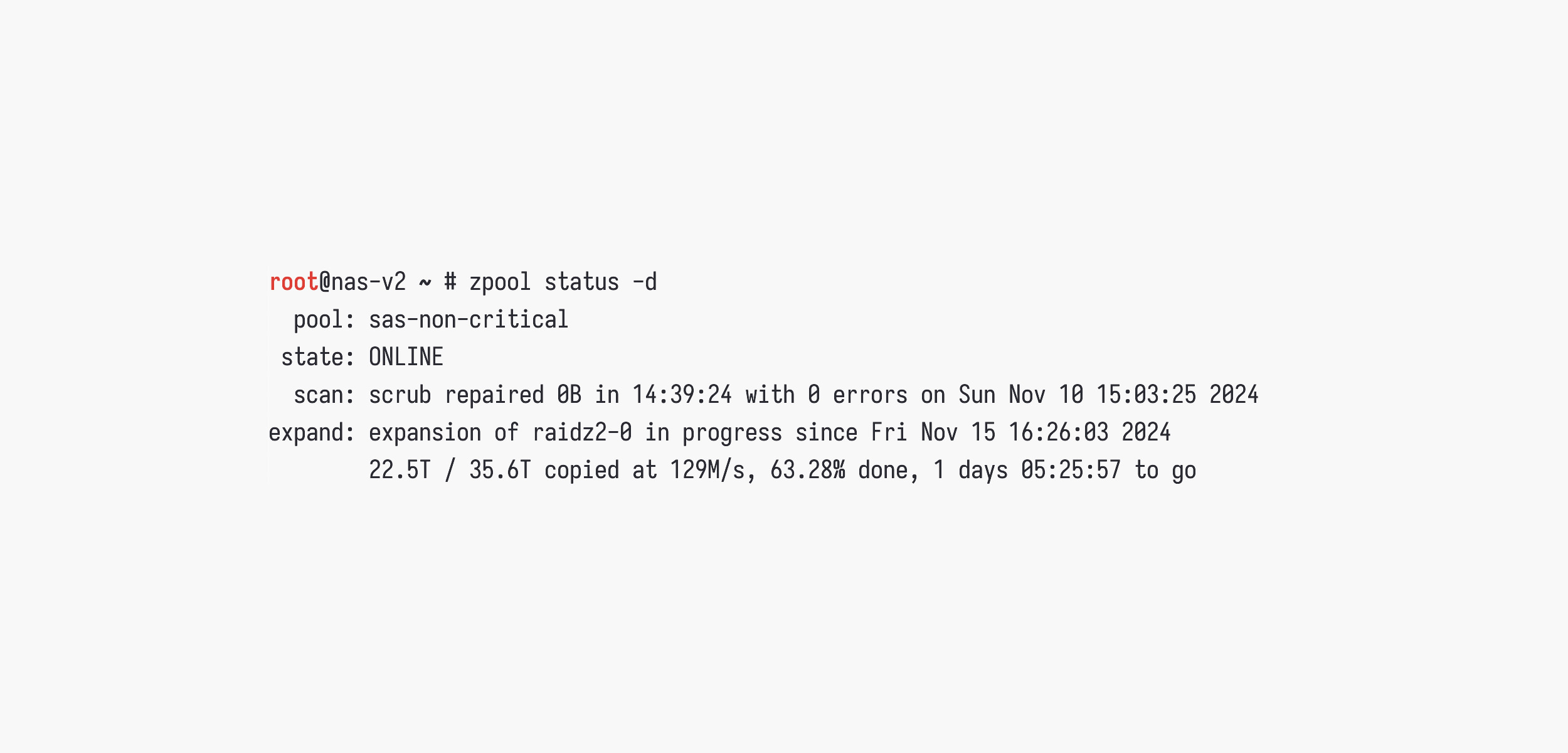 Featured image of post ZFS RAIDz expansion 抢先体验